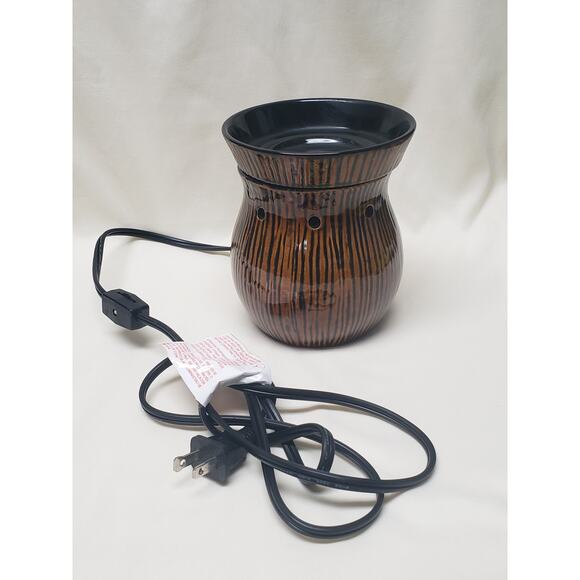 Scentsy Zingana Brown & Black Animal Print Design Wax / Essential Oil Warmer - Picture 6 of 11